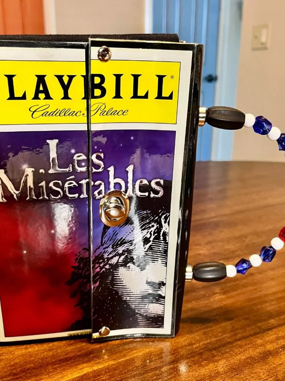 Les Miserables at Cadillac Palace Playbill Purse with Beaded Handle